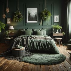 15 Elegant Dark Green Bedroom Ideas for Tranquility