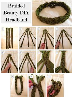 instructions to make braided headbands for girls