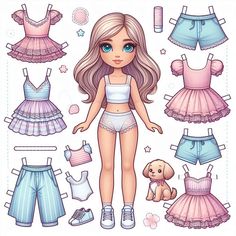 Image Creator Cute Paper Dolls Printable, Lol Paper Dolls Printable Free, Fashion Animation, Printable Paper Dolls, Doll Backgrounds, 80’s Toys, Free Printable Paper Dolls, Paper Doll Printable Templates, Barbie Paper Dolls