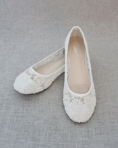 Soft and Elegant lace women ballet flats. Comfortable through out your special day and perfect for wedding party. DETAILS:COLORS AVAILABLE: White and Ivory LaceUPPER: Synthetic upper and liningMATERIALS: Mandmade outsoleORIGIN: Imported STYLE NAME: BABA-53 Comfortable Feminine Shoes, Comfy Wedding Shoes Ballet Flats, Comfortable Wedding Flats, Bride Flats, Comfy Wedding Shoes, Bridesmaids Shoes, Women Ballet Flats, White Ballet Flats, Lace Ballet Flats