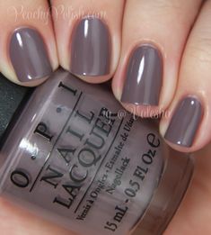 OPI: Spring/Summer 2014 Brazil Collection Swatches and Review I Sao Paulo Over There Milky Nails, Nail Shimmer, Purple Gray, Nail Polish Colors, Love Nails