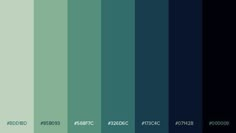 an image of the color green and blue with different shades on it's side