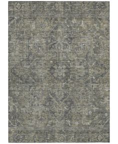 an area rug with grey and beige colors