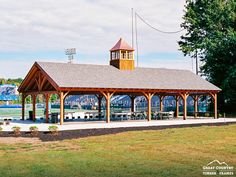 Students at CCSU can enjoy a football game underneath the recently raised 30' x 60' Bitterroot Pavilion. The design of the Bitterroot is ideal for commercial and municipal use, able to accommodate large groups easily. #thebarnyard #timberframepavilion #timberframepavilions #mortiseandtenon #postandbeam #authenticjoinery #joinery #timberframe #timberframing #oakpegs #pavilion #pavilions #exceptionallybuilt #bitterroot #municipal #commercial #bitterrootpavilion #ccsu #tby9524