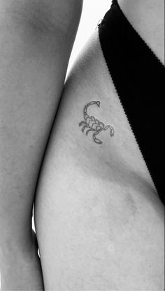 Scorpio Tattoo, Scorpion Tattoo, Petite Tattoos, Stylist Tattoos, Discreet Tattoos, Dainty Tattoos, Subtle Tattoos, Elegant Tattoos, Hip Tattoo