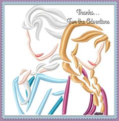 two women with braids and the words thanks from the valentine's day card