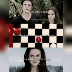 the twilight saga is shown in two different pictures, one with an image of edward and elizabeth