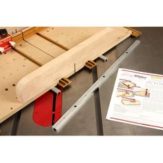 a woodworking bench being built with tools