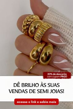 Seu feed de semi joias merece brilhar! 💎 Não perca tempo criando do zero – adquira o Canva Pack e tenha posts prontos para usar. Aproveite agora e alavanque suas vendas!