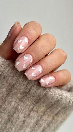 CUTE VALENTINES DAY NAIL IDEAS | HEART NAILS Heart Nail Designs, Heart Nails