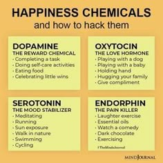 Happiness Chemicals, Mental And Emotional Health, Self Care Activities, Brain Health, Health Facts, Healthy Mind, Health Awareness, Self Improvement Tips