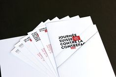 five envelopes with the words jounire suise contre la conference on them