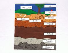 layers of soil with names on them