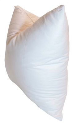 a white pillow on a white background