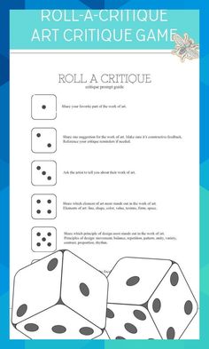 roll a critique game with four dices on it