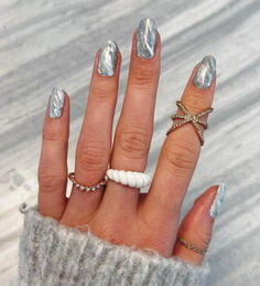 27 Silver Nail Designs for a Stylish Season Nails Trend