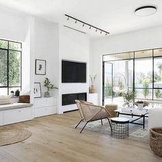 the living room is clean and ready for us to use in its new owner's home