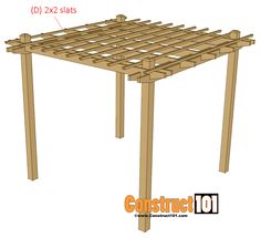 an image of a wooden structure with measurements