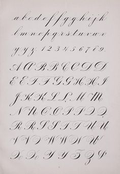 an old fashioned handwritten script with cursive writing