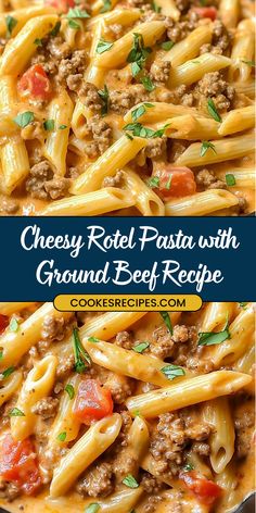 This Creamy Rotel Pasta with Ground Beef is a flavorful, cheesy dinner made with penne, Rotel tomatoes, and a creamy sauce. Perfect for weeknights, it’s ready in just 30 minutes! Ground Beef Tomatoes And Pasta, Easy Cheap Recipes Budget, One Pot Pasta Recipes Beef, Fast Easy Pasta Dinner, Supper Ideas Using Ground Beef, Easy Lunch Recipes With Ground Beef, Ground Beef Red Pepper Recipes, Easy Family Dinner Ideas Instant Pot, Cheap Dinners For Couples