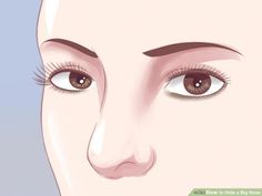 Having a large nose is nothing to be ashamed of, but if you're feeling a little self-conscious about it, there are visual tricks and techniques you can use to help hide it. Contouring and other makeup tricks are among the most common, but... Large Nose, Bulbous Nose, Nose Types, Broken Nose, Healthy Book, Canker Sore, Dark Underarms, Women Health Care