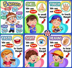 four different types of signs for children to use