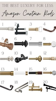 the best luxury curtain rods for less than $ 10, 000 in sizes and colors