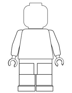 a lego man with an open mouth and two hands on his chest, in black and white