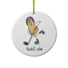 a cartoon hockey player with the words hockey nut