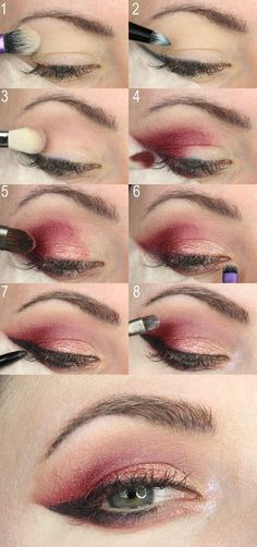 Holiday Makeup Tutorial Makeup For Blue Eyes Tutorial, Spring Eyeshadow, Christmas Party Makeup, Holiday Makeup Tutorial, Eye Makeup Cut Crease, Natural Eye Makeup Tutorial, Eyes Tutorial