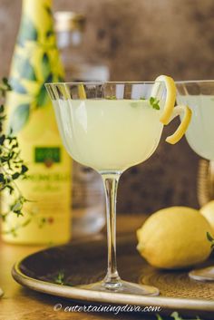 The Best Limoncello Martini | Summer Cocktail Recipes Limoncello Cocktails, Summer Flavors, Summer Cocktail Party