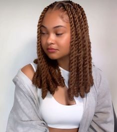 Short Big Box Braids, Medium Twist Braids Hairstyles, Curly Twists Braids, Invisible Locks Hairstyle, Brazilian Wool Hairstyles Twist, Latest Brazilian Wool Hair Styles, Big Twist Braids Hairstyles, Brazilian Wool Hairstyles, Brazilian Wool