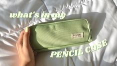 Sage Green Pencil Case, Pencil Case Tour, Pencil Case Essential, In My Pencil Case, Pencil Case Aesthetic, Aesthetic Pencil Case