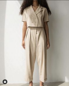 Co Ords Outfits Indian, Wedding Pantsuit, Minimal Chic Style, Linen Fashion, Outfit Inspo Casual, Black Pants Casual, Embroidery On Clothes, Linen Set, Style Crush