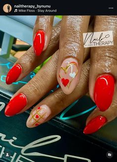 Red Gel X Nail Designs, Colombia Nails Design, Red Oval Nails With Design, Red Nail Designs Square, Chic Nail Designs Classy, Red Square Nails Design, Short Oval Nails Designs, Short Square Nails Ideas, Nails 2025