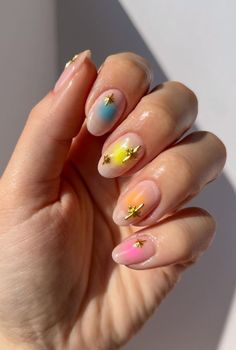 Celestial Nail Designs are a stunning trend that brings the beauty of the night sky right to your fingertips. These cosmic-inspired nail art ideas capture the essence of the universe with intricate details like stars, moons, constellations, and galaxies. Whether you’re into a subtle nod to the celestial world or want a bold, starry statement, […] Boho Summer Nails, Celestial Nail Designs, Aura Nail Designs, Summer Aura, Sunshine Nails, Aura Nail, Coffin Nails Ombre, Orange Nail Designs, Boho Nails