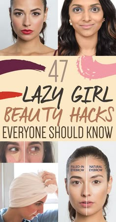 47 Lazy-Girl Beauty Hacks Everyone Should Know Natural Eyebrows, Lazy Girl, Health And Beauty Tips, Belleza Natural