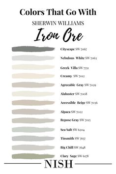 the colors that go with sherylin williams's prestail paint palette