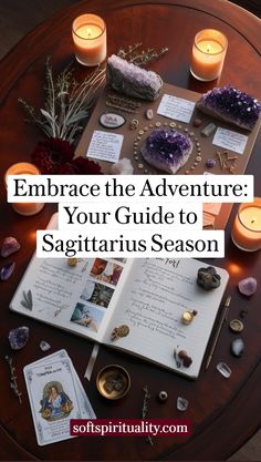 Sagittarius season is here! Dive into the boundless energy of this optimistic season with ideas for rituals, moon phases, and seasonal correspondences. Explore how to bring more freedom, wisdom, and positivity into your life with this full Sagittarius guide! Sagittarius Sign