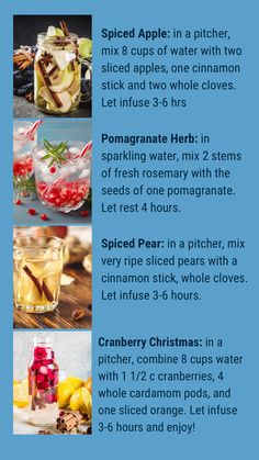 the recipe for apple cider punch is shown