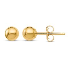 Timeless, elegant and trendy, these 4mm ball stud earrings are an all-time favorite with any fashion look. These post back secured 14K yellow gold ball stud earrings are rendered with high polished finish for glossy shine. Ball Stud Earrings, Pnina Tornai, Jared The Galleria Of Jewelry, Old Money Style, Timeless Jewelry, Fashion Earrings, Round Diamonds, Gold Earrings, Platinum