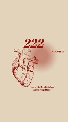 a red heart with the words 2092 on it and an image of a human heart