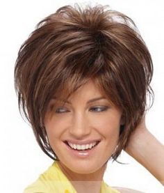 haircuts over 50 round face | Nice Looking Hairstyles For Heavy Women Over 50 Cabelo Plus Size, Hot Hair Styles, Synthetic Wig, Pavlova, Short Hair Cuts For Women, Great Hair, Petite Fashion, Hairstyles Haircuts