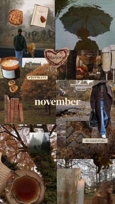 Rainy cosy november November Collage Wallpaper, November Collage, November Mood Board, November Backgrounds, November Mood, November Wallpaper, Autumn Instagram