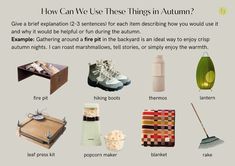 there are many different items that can be found in the autumn or fall season, including shoes and other things