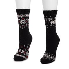 Keep the cold out and the warmth in with MUK LUKS Women's 2 Pair Pack Wool Socks. Blended with wool, these socks will not only keep toes warm, you'll also look stylish with fun patterns. Machine wash cold, do not bleach, tumble dry low 2 Pair Pack Crew Sock Height Wool Blend One Size (Fits Shoe Sizes 6-11) Womens Wool Socks, Summer Sock, Fun Patterns, Suede Slippers, Sock Packs, Crew Sock, Knitted Slippers, Platform Slippers, Wool Socks