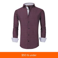 in stock Nautical Shirt, Business Casual Shirts, Button Down Dress Shirt, Review Dresses, Button Down Dress, Slim Fit Men, Contrast Trim, Mens Shirt Dress, Shirt Online