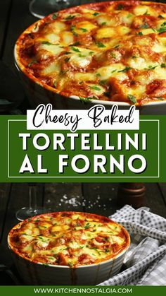 cheesy baked tortelli al forno is an easy and delicious appetizer