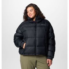 A water-repellent, thermal-reflective puffer built for stylish warmth you can wear anywhere. Cropped Puffer Jacket, Sweatshirt Short Sleeve, Plus Size Shopping, Columbia Jacket, Sportswear Brand, Womens Fleece, Pullover Shirt, Mens Sportswear, Cropped Jacket