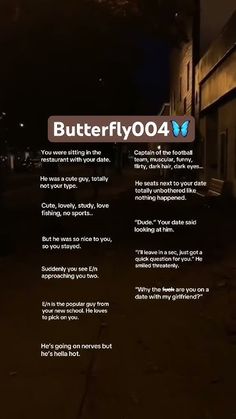 an advertisement for a restaurant called butterflyfoo4 on the side of a building